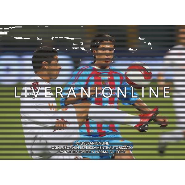 Giuseppe Sergi-Aldo Liverani Catania, 08/05/2008 stadio A. Massimino, partita Catania-Roma. Nella Foto: biagianti e cicinho