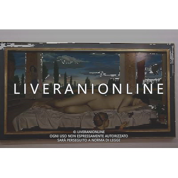IL SOGNO DISTURBATO 1988 - OLIO SU TELA DI ADELCHI RICCARDO MANTOVANI MILANO 13-05-08 AL PAC LA PRESENTAZIONE DELLE MOSTRE DI ARON DEMETZ E ADELCHI - RICCARDO MANTOVANI FOTO ANTONIO SORANO /AG ALDO LIVERANI SAS