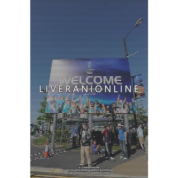 Coppa UEFA 2008 Finale Manchester - 14.05.2008 Zenit San Pietroburgo-Rangers Glasgow Nella Foto: TIFOSI FUORI DALLO STADIO Ph.Vitez-Ag. Aldo Liverani