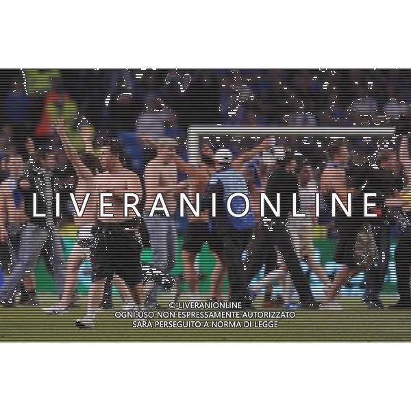 Coppa UEFA 2008 Finale Manchester - 14.05.2008 Zenit San Pietroburgo-Rangers Glasgow Nella Foto: INVASIONE DI CAMPO TIFOSI ZENIT Ph.Vitez-Ag. Aldo Liverani