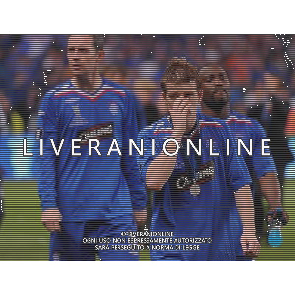 Coppa UEFA 2008 Finale Manchester - 14.05.2008 Zenit San Pietroburgo-Rangers Glasgow Nella Foto: DELUSIONE GIOCATORI RANGERS Ph.Vitez-Ag. Aldo Liverani