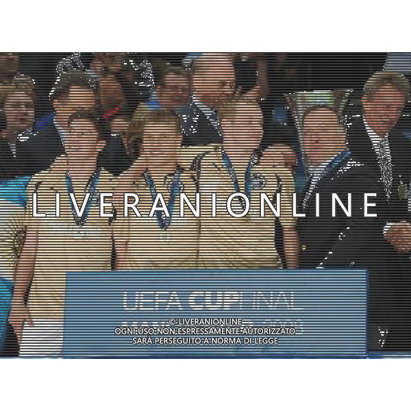 Coppa UEFA 2008 Finale Manchester - 14.05.2008 Zenit San Pietroburgo-Rangers Glasgow Nella Foto:PREMIAZIONE ZENIT /Ph.Vitez-Ag. Aldo Liverani