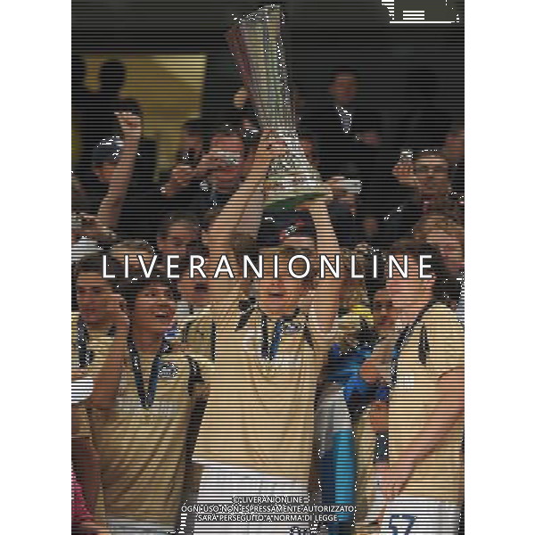 Coppa UEFA 2008 Finale Manchester - 14.05.2008 Zenit San Pietroburgo-Rangers Glasgow Nella Foto:PREMIAZIONE ZENIT /Ph.Vitez-Ag. Aldo Liverani