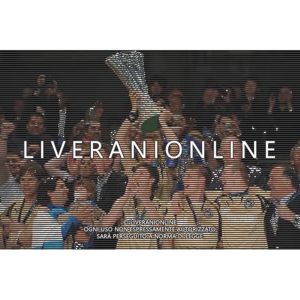 Coppa UEFA 2008 Finale Manchester - 14.05.2008 Zenit San Pietroburgo-Rangers Glasgow Nella Foto:PREMIAZIONE ZENIT /Ph.Vitez-Ag. Aldo Liverani