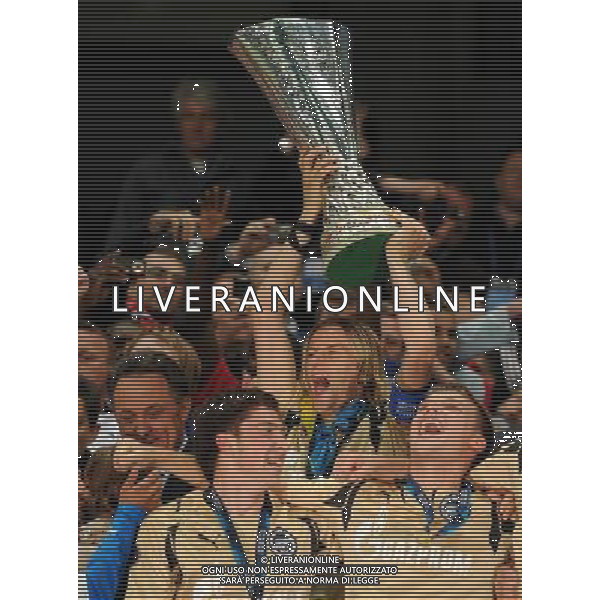 Coppa UEFA 2008 Finale Manchester - 14.05.2008 Zenit San Pietroburgo-Rangers Glasgow Nella Foto:PREMIAZIONE ZENIT /Ph.Vitez-Ag. Aldo Liverani