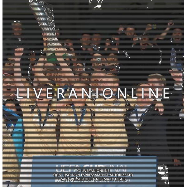 Coppa UEFA 2008 Finale Manchester - 14.05.2008 Zenit San Pietroburgo-Rangers Glasgow Nella Foto:PREMIAZIONE ZENIT /Ph.Vitez-Ag. Aldo Liverani