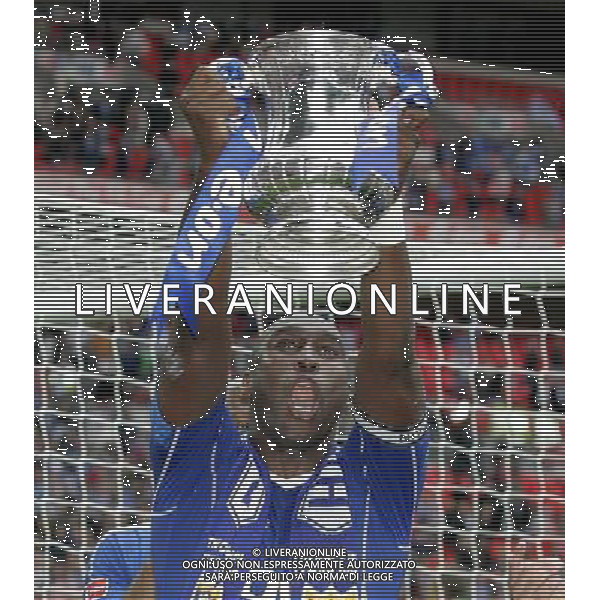 Sol Campbell of Portsmouth during celebrations , 0-1 , Cardiff City v Portsmouth, FA Cup Final, Wembley Stadium, London , Date 170508, Picture by Ian Kington mobile 07884001265, (IPS PHOTO AGENCY) - 21 Delisle road - London SE28 0JD- tel: 020 88 55 1 008 - fax: 020 88 55 1037 - ISDN: 020 88 55 1039 English Premier and Football League images are only to be used in an editorial context, images are not allowed to be published on another internet site unless a licence has been obtained from DataCo Ltd +44 207 864 9121. AG ALDO LIVERANI 