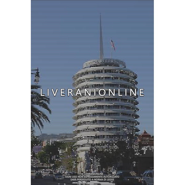 15 May 2008 - Hollywood, California - Capitol Records Building on Vine St. Hollywood Landmarks. Photo Credit: Byron Purvis/AdMedia - ag. Aldo Liverani sas ITALY ONLY - EDITORIAL USE ONLY