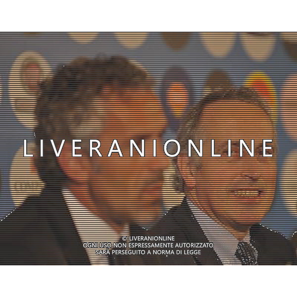 Roma - Hotel Parco dei Principi - Conferenza stampa per la lista dei giocatori della nazionale convocati per gli EUROPEI 2008 nella foto: il Ct Roberto Donadoni con Giancarlo Abete ph Corradetti / ag. Aldo Liverani