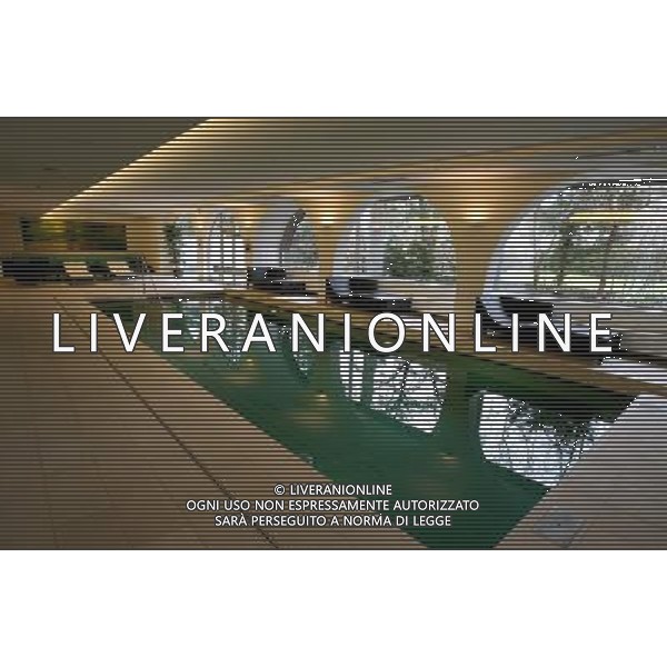 HOTEL SCHLOSS WEIKERSDORF BADEN BEI WIEN (AUSTRIA) RITIRO DELLA NAZIONALE ITALIANA DURANTE GLI EUROPEI DI AUSTRIA-SVIZZERA 2008 LA PISCINA COPERTA DELL\'HOTEL PH GPG/AG. ALDO LIVERANI SAS