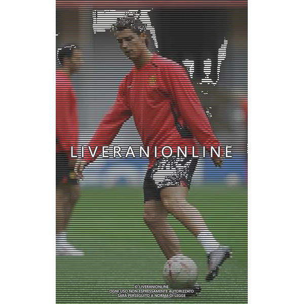 stadio Luzhniki Mosca (RUS) 20-05-2008 allenamento Manchester United nella foto cristiano ronaldo ph marco luzzani/ag aldo liverani s.a.s.