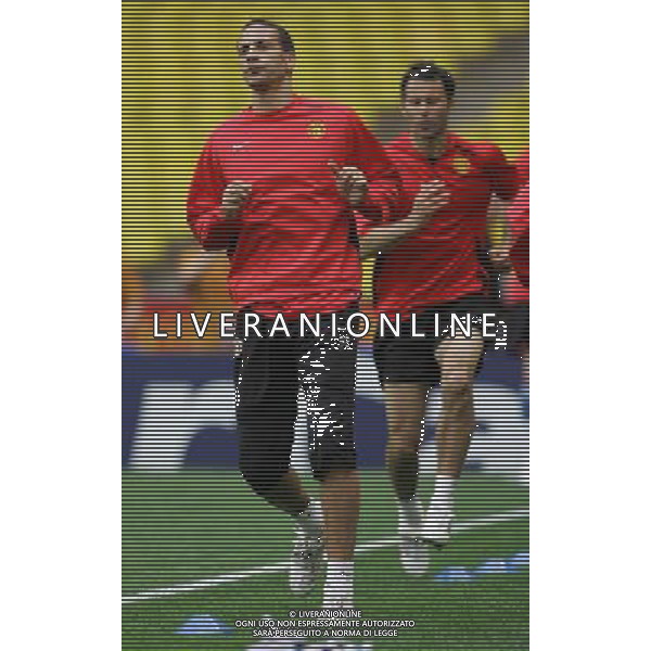 stadio Luzhniki Mosca (RUS) 20-05-2008 allenamento Manchester United nella foto rio ferdinand ph marco luzzani/ag aldo liverani s.a.s.
