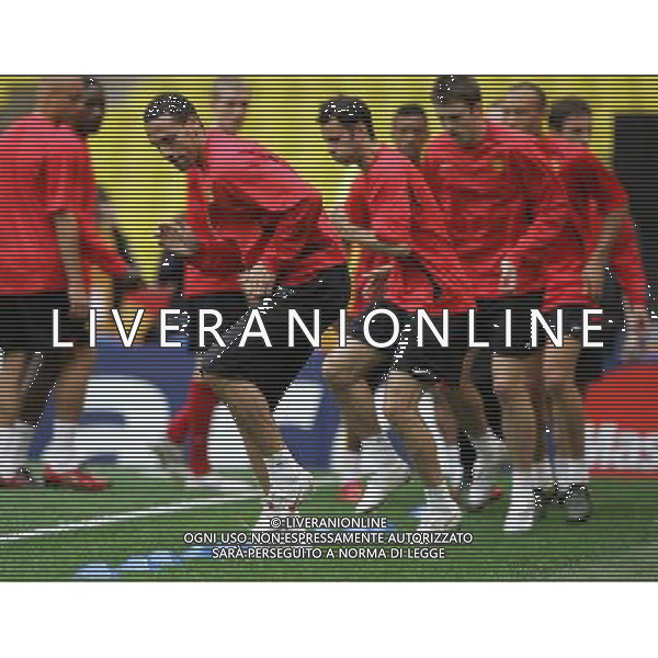 stadio Luzhniki Mosca (RUS) 20-05-2008 allenamento Manchester United nella foto allenamento di gruppo ph marco luzzani/ag aldo liverani s.a.s.