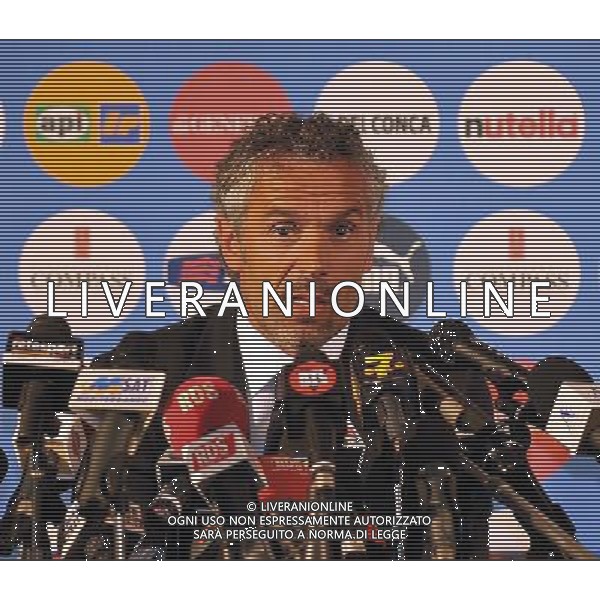 Roma - Hotel Parco dei Principi - Conferenza stampa per la lista dei giocatori della nazionale italiana convocati per gli EUROPEI 2008 - nella foto: il Ct Roberto DONADONI ph Corradetti / ag. Aldo Liverani