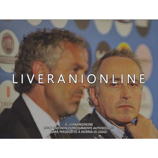 Roma - Hotel Parco dei Principi - Conferenza stampa per la lista dei giocatori della nazionale italiana convocati per gli EUROPEI 2008 - nella foto: Giancarlo ABETE e Roberto DONADONI ph Corradetti / ag. Aldo Liverani