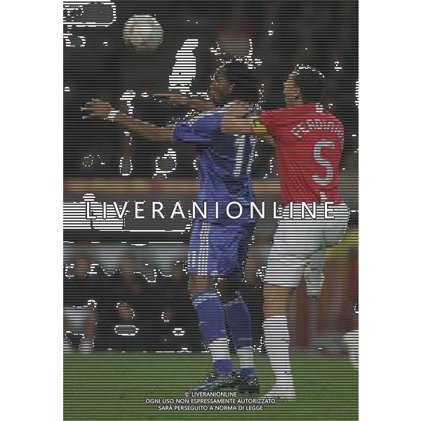 Manchester United - Chelsea Finale Champions League Mosca 21/05/2008 nella foto didier drogba e rio ferdinand ph luzzani/Ag. Aldo Liverani Sas