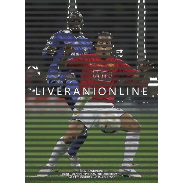 Manchester United - Chelsea Finale Champions League Mosca 21/05/2008 nella foto makelele e tevez carlos ph luzzani/Ag. Aldo Liverani Sas