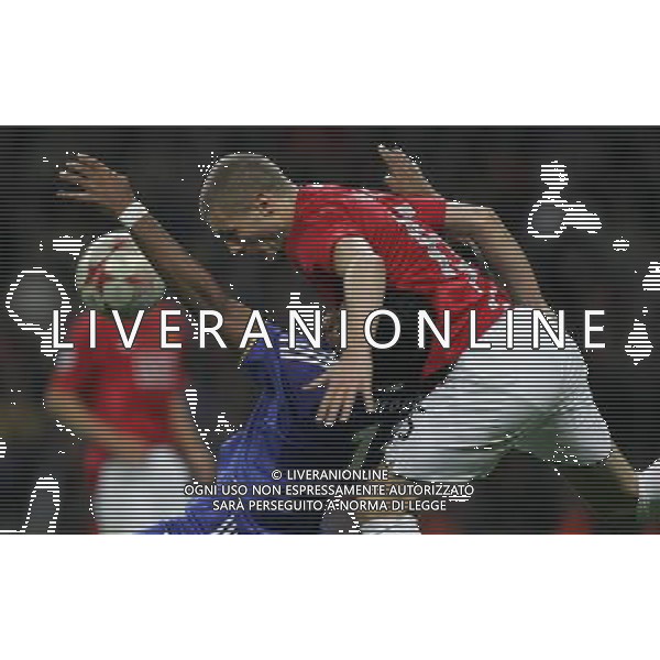 Manchester United - Chelsea Finale Champions League Mosca 21/05/2008 nella foto didier drogba e vidic ph luzzani/Ag. Aldo Liverani Sas