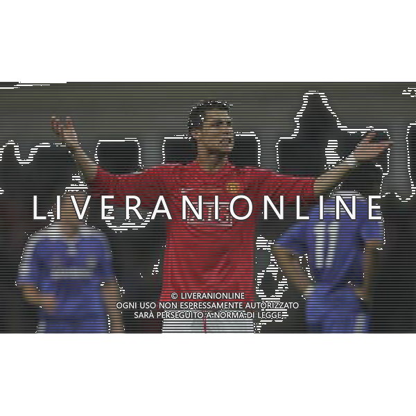 Manchester United - Chelsea Finale Champions League Mosca 21/05/2008 nella foto esultanza dopo il gol di cristiano ronaldo del 1-0 ph luzzani/Ag. Aldo Liverani Sas