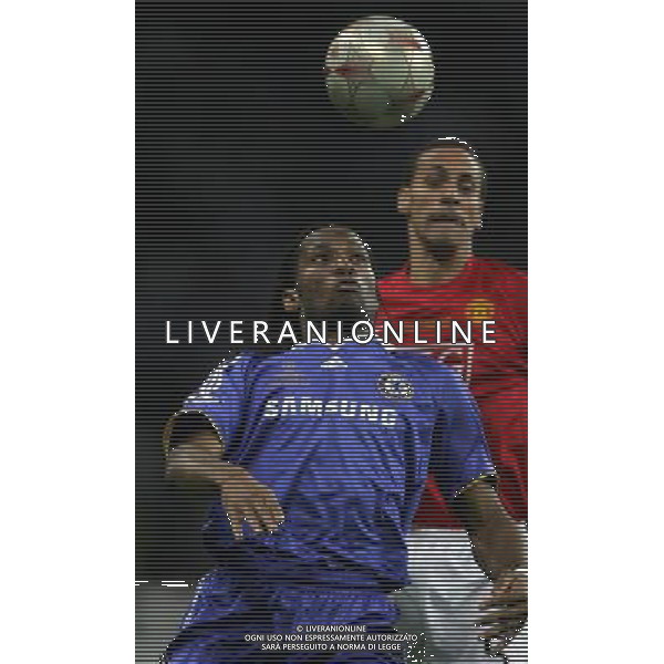 Manchester United - Chelsea Finale Champions League Mosca 21/05/2008 nella foto didier drogba e rio ferdinand ph Luzzani/Ag. Aldo Liverani Sas