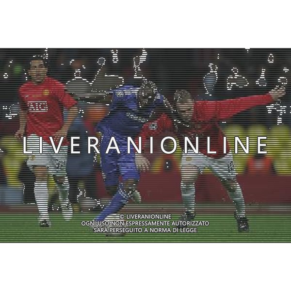 Manchester United - Chelsea Finale Champions League Mosca 21/05/2008 nella foto carlos tevez, wayne rooney e makelele ph Luzzani/Ag. Aldo Liverani Sas