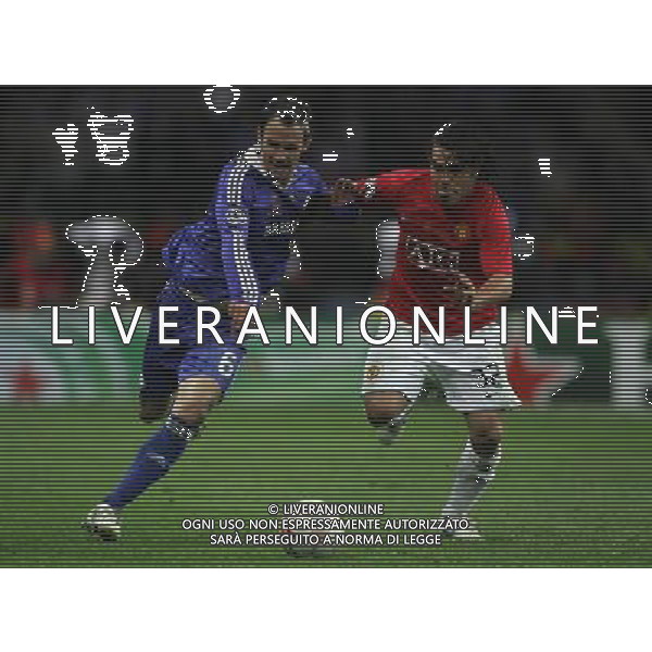 Manchester United - Chelsea Finale Champions League Mosca 21/05/2008 nella foto carlos tevez e carvalho ph Luzzani/Ag. Aldo Liverani Sas