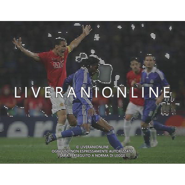 Manchester United - Chelsea Finale Champions League Mosca 21/05/2008 nella foto rio ferdinand e didier drogba ph Luzzani/Ag. Aldo Liverani Sas