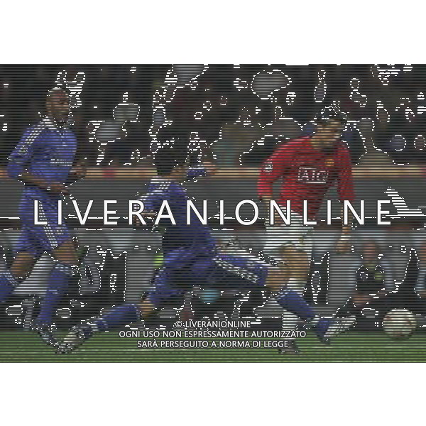 Manchester United - Chelsea Finale Champions League Mosca 21/05/2008 nella foto cristiano ronaldo e michael ballack ph Luzzani/Ag. Aldo Liverani Sas