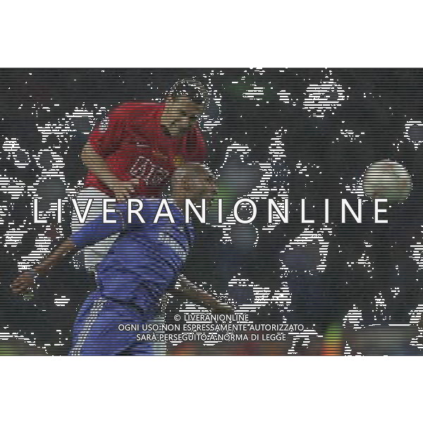 Manchester United - Chelsea Finale Champions League Mosca 21/05/2008 nella foto anelka e rio ferdinand ph Luzzani/Ag. Aldo Liverani Sas