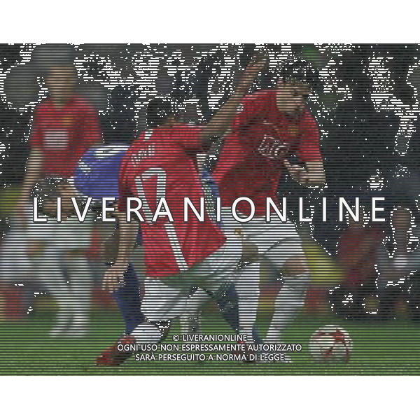 Manchester United - Chelsea Finale Champions League Mosca 21/05/2008 nella foto frank lampard tra nani e hargreaves ph Luzzani/Ag. Aldo Liverani Sas