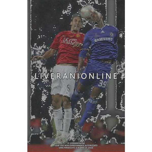 Manchester United - Chelsea Finale Champions League Mosca 21/05/2008 nella foto anelka e rio ferdinand ph Luzzani/Ag. Aldo Liverani Sas