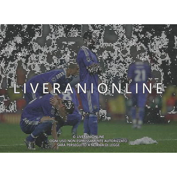 Manchester United - Chelsea Finale Champions League Mosca 21/05/2008 nella foto la delusione dei giocatori del chelsea ph Luzzani/Ag. Aldo Liverani Sas