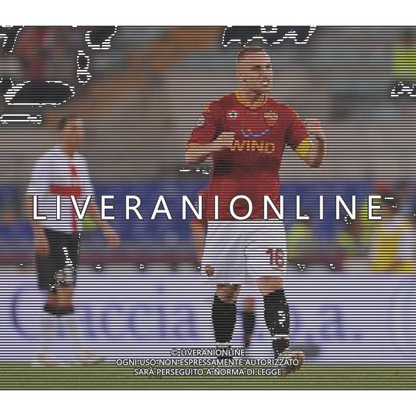 Roma - Stadio Olimpico - 24 / 05 / 2008 - TIM CUP 2007/2008 - Finale - Inter Vs Roma nella foto: l\'esultanza di Daniele De Rossi dopo il gol di philippe Mexes del 1-0 ph Corradetti / ag. Aldo Liverani