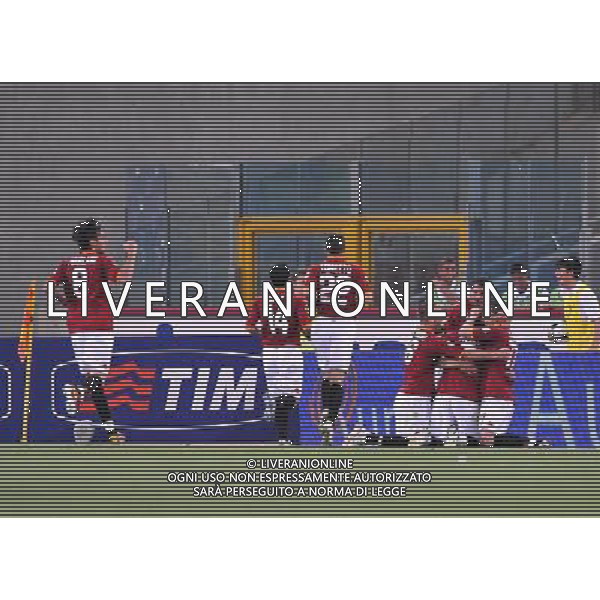 Roma - Stadio Olimpico - 24 / 05 / 2008 - TIM CUP 2007/2008 - Finale - Inter Vs Roma nella foto: l\'esultanza dei giocatori della Roma dopo il gol di philippe Mexes del 1-0 ph Corradetti / ag. Aldo Liverani