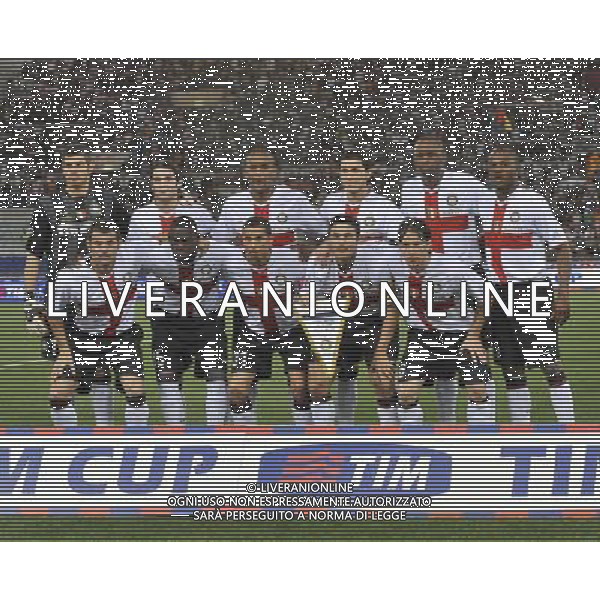 Roma - Stadio Olimpico - 24 / 05 / 2008 - TIM CUP 2007/2008 - Finale - Inter Vs Roma (2-1) - nella foto: La formazione dell\'Inter ph Corradetti / ag. Aldo Liverani