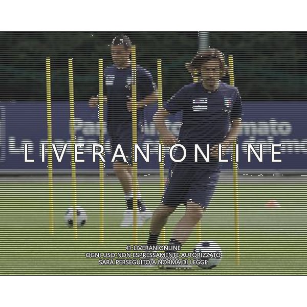 Raduno della Nazionale Italiana di Calcio a Coverciano 25/05/2008 nella foto Andrea Pirlo e Fabio Quagliarella durante il primo giorno di allenamento ph bucco/Ag. Aldo Liverani Sas