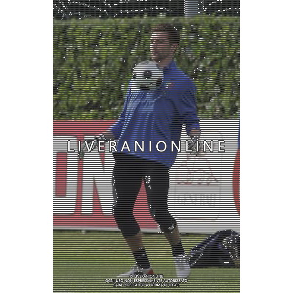 Raduno della Nazionale Italiana di Calcio a Coverciano 25/05/2008 nella foto Morgan De Sanctis durante il primo giorno di allenamento ph bucco/Ag. Aldo Liverani Sas