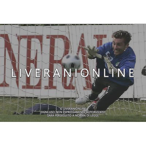 Raduno della Nazionale Italiana di Calcio a Coverciano 25/05/2008 nella foto Il portiere Morgan De Sanctis durante il primo giorno di allenamento ph bucco/Ag. Aldo Liverani Sas