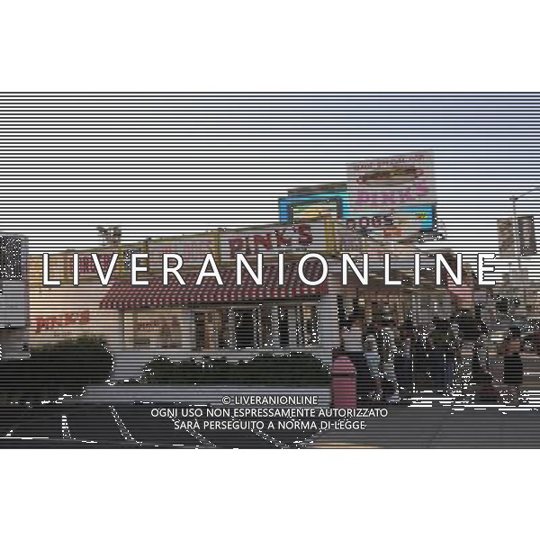 16 May 2008 - Hollywood, California - Pink\'s Hot Dogs on La Brea Ave. Hollywood Landmarks. Photo Credit: Byron Purvis/AdMedia - ag. Aldo Liverani sas ITALY ONLY - EDITORIAL USE ONLY