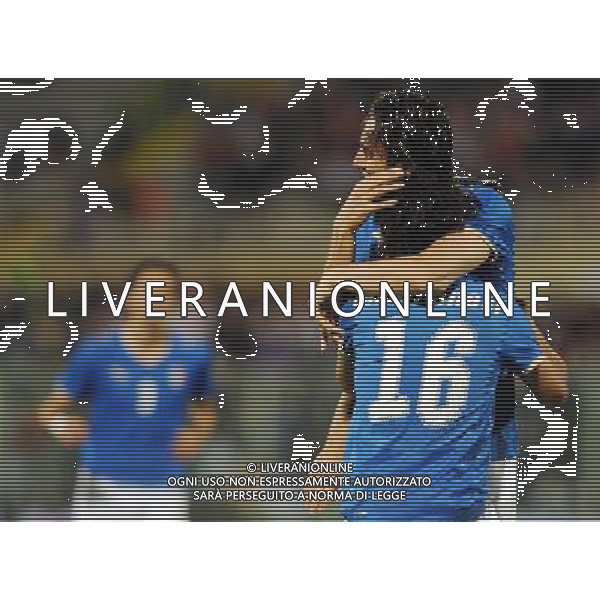 Partita Amichevole Firenze - 30.05.2008 Italia-Belgio Nella Foto:CAMONARESI ESULTA CON TONI /Ph.Vitez-Ag. Aldo Liverani