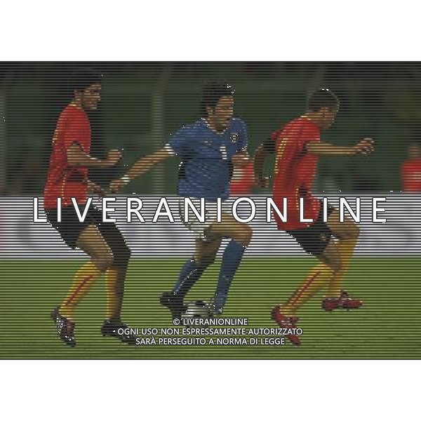 FIRENZE 30/5/2008 STADIO ARTEMIO FRANCHI AMICHEVOLE DI CALCIO ITALIA-BELGIO NELLA FOTO FELLAINI, WITSEI E GROSSO FOTO MARCO LUZZANI/AG ALDO LIVERANI