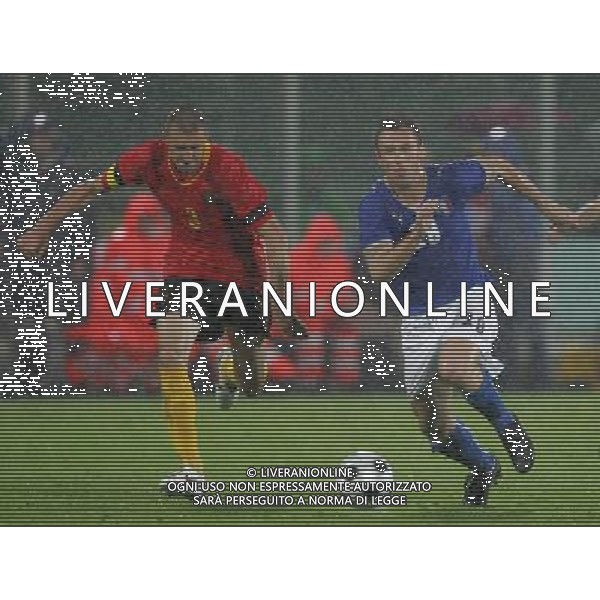 Firenze 30-05-2008 amichevole nazionale italiana calcio italia-belgio 3:1 nella foto antonio cassano e simons ph marco luzzani/ag aldo liverani s.a.s. 