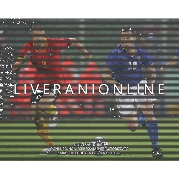 Firenze 30-05-2008 amichevole nazionale italiana calcio italia-belgio 3:1 nella foto antonio cassano e simons ph marco luzzani/ag aldo liverani s.a.s. 
