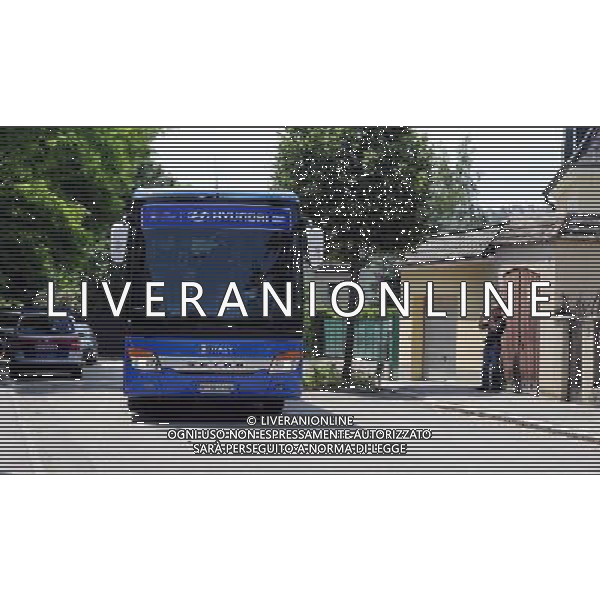 Baden - 02.06.2008 Arrivo della Nazionale Italiana a Baden Nella Foto:ARRIVO DEL PULMAN IN ALBERGO Ph.Vitez-Ag. Aldo Liverani