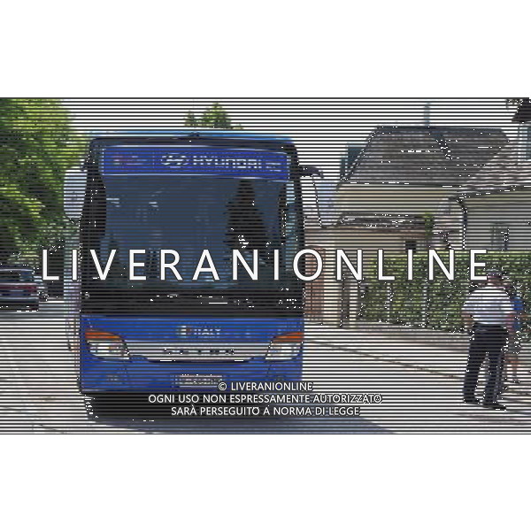 Baden - 02.06.2008 Arrivo della Nazionale Italiana a Baden Nella Foto:ARRIVO DEL PULMAN IN ALBERGO /Ph.Vitez-Ag. Aldo Liverani