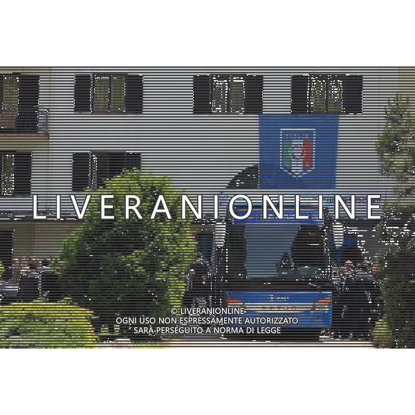 Baden - 02.06.2008 Arrivo della Nazionale Italiana a Baden Nella Foto:ARRIVO DEL PULMAN IN ALBERGO /Ph.Vitez-Ag. Aldo Liverani