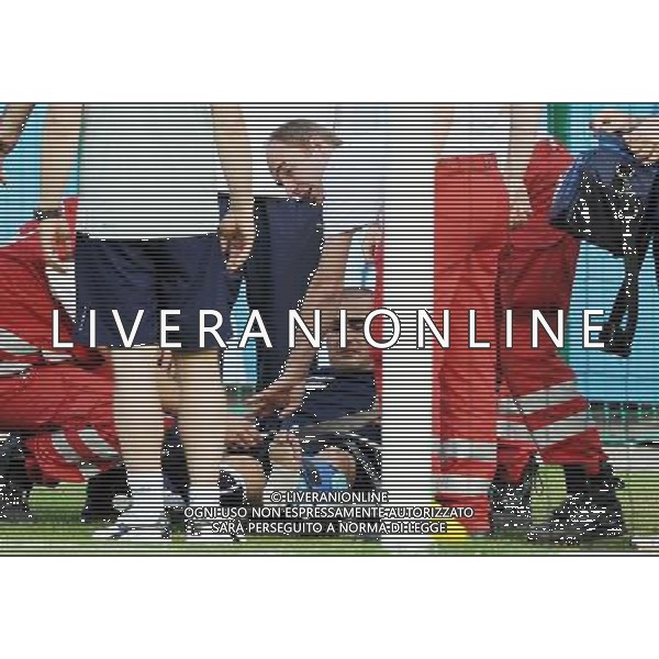 Allenamento Nazionale Italiana a Baden - 02.06.2008 Ritiro Austria Euro 2008 Nella Foto: FABIO CANNAVARO A TERRA INFORTUNATO /Ph.Vitez-Ag. Aldo Liverani