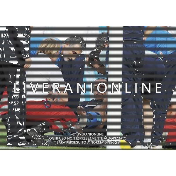 Allenamento Nazionale Italiana a Baden - 02.06.2008 Ritiro Austria Euro 2008 Nella Foto: FABIO CANNAVARO A TERRA INFORTUNATO /Ph.Vitez-Ag. Aldo Liverani