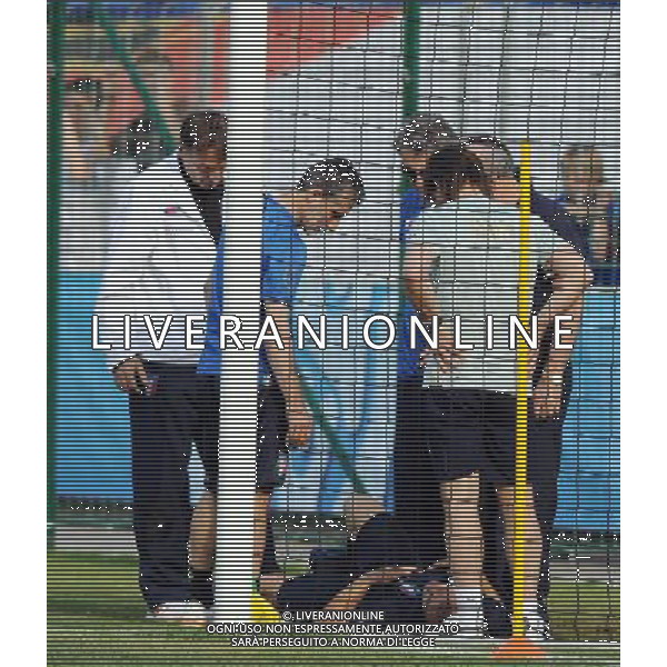 Allenamento Nazionale Italiana a Baden - 02.06.2008 Ritiro Austria Euro 2008 Nella Foto: INFORTUNIO CANNAVARO FABIO /Ph.Vitez-Ag. Aldo Liverani