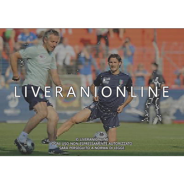 Allenamento Nazionale Italiana in ritiro a Baden - 02.06.2008 Austria Euro 2008 Nella Foto: ZAMBROTTA GIANLUCA OSSERVA DONADONI ROBERTO Ph.Vitez-Ag. Aldo Liverani